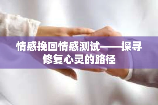 情感挽回情感测试——探寻修复心灵的路径