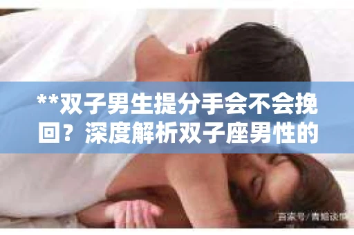 **双子男生提分手会不会挽回？深度解析双子座男性的情感决策**