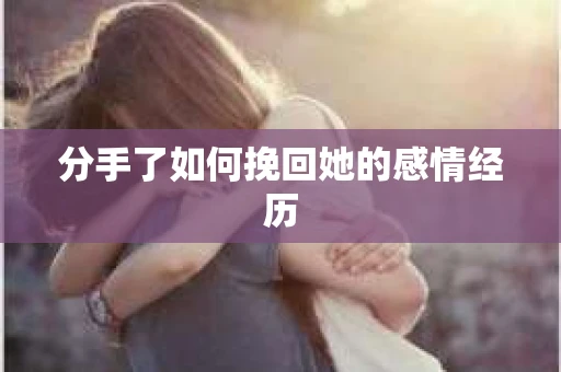 分手了如何挽回她的感情经历