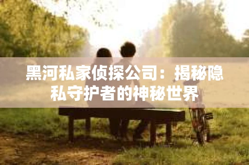 黑河私家侦探公司：揭秘隐私守护者的神秘世界