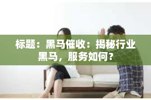 标题：黑马催收：揭秘行业黑马，服务如何？