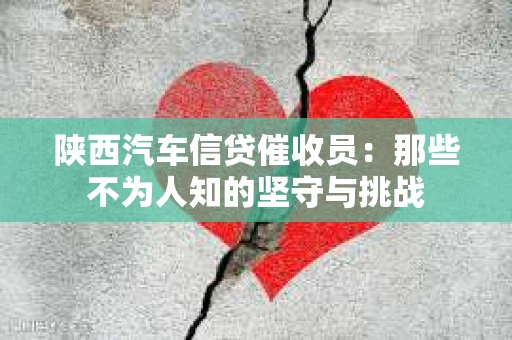 陕西汽车信贷催收员：那些不为人知的坚守与挑战