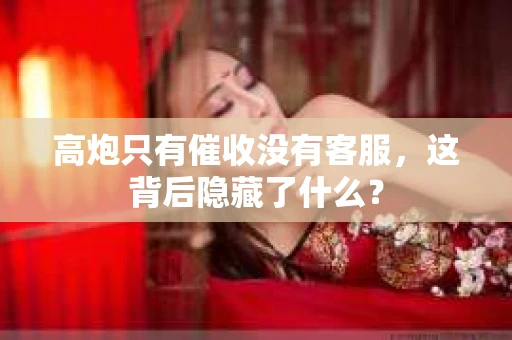 高炮只有催收没有客服，这背后隐藏了什么？