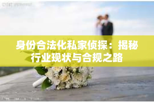 身份合法化私家侦探：揭秘行业现状与合规之路