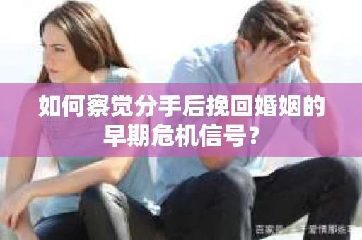 如何察觉分手后挽回婚姻的早期危机信号？