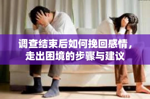 调查结束后如何挽回感情，走出困境的步骤与建议